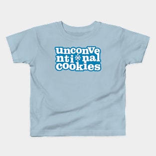 blue snowflake unco logo Kids T-Shirt